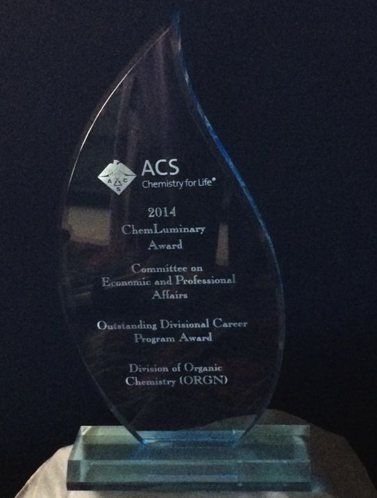 Photo of the 2014 Award Plaque